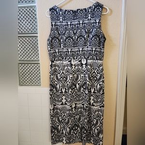 New York & Co Black and White Dress